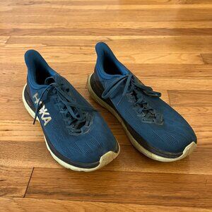 Hoka One One Mens Mach 4 Profly Blue Running Shoes Sneakers - Men's Size 9.5